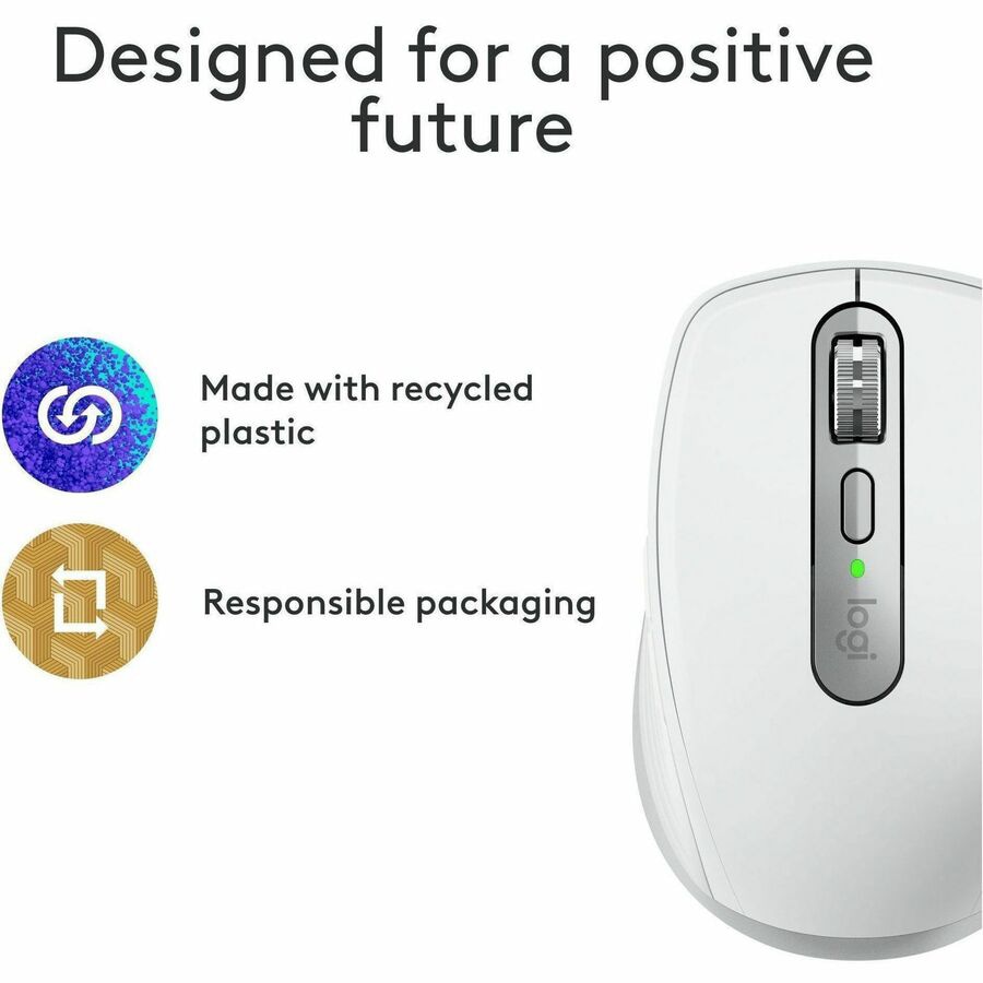 Thumbnail 4 of 9 for Logitech MX Anywhere 3S Wireless Mouse for Mac Laptop - Pale Gray