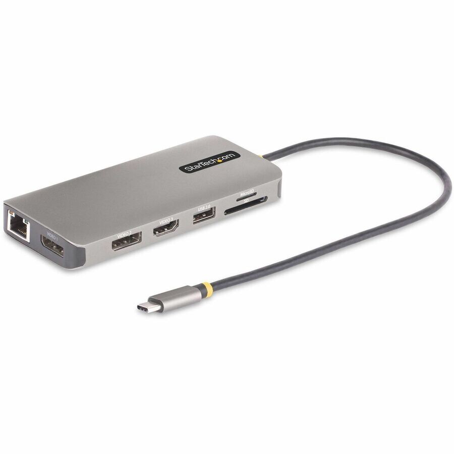 StarTech.com USB-C Triple-Monitor Multiport Adapter, Dual 4K 60Hz + 4K 30Hz