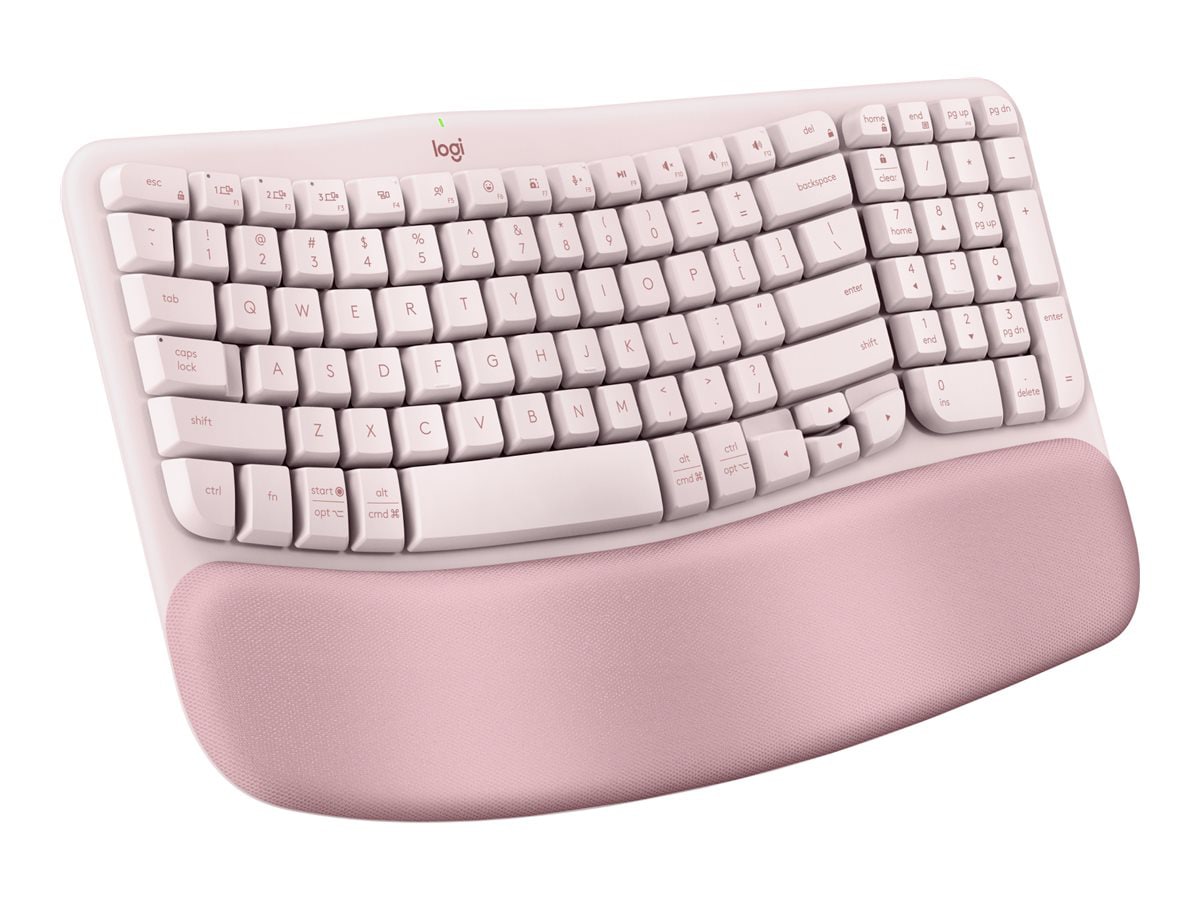 Logitech Wave Keys - keyboard - QWERTY - English - rose Input Device