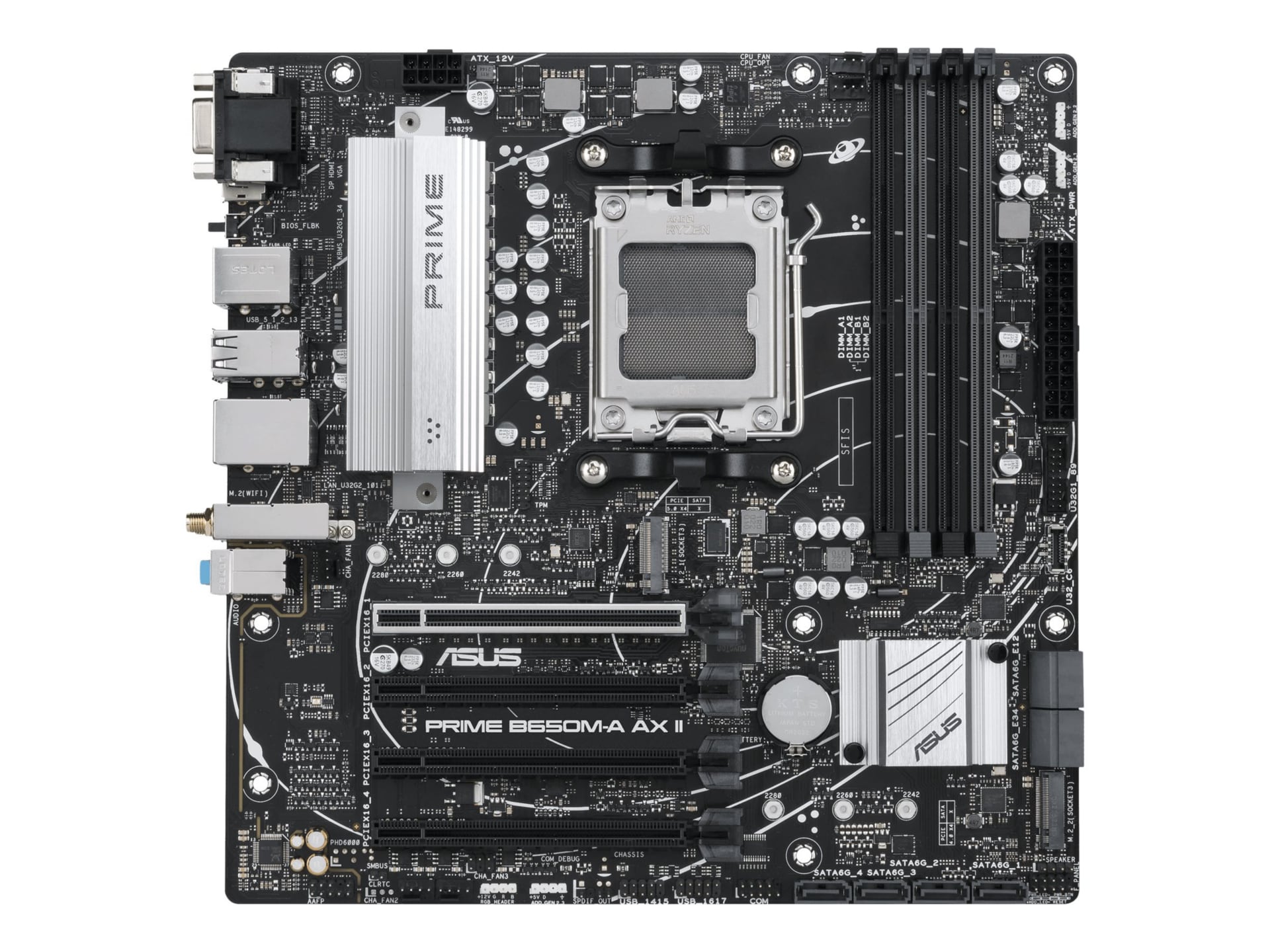 Asus PRIME B650M-A AX II - motherboard - micro ATX - Socket AM5 - AMD B650