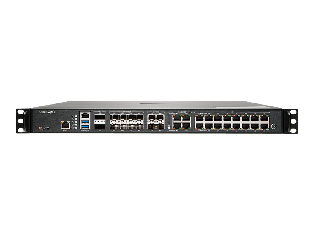 SonicWall Gen 7 NSa Series 6700 - security appliance - with 3 years Advance