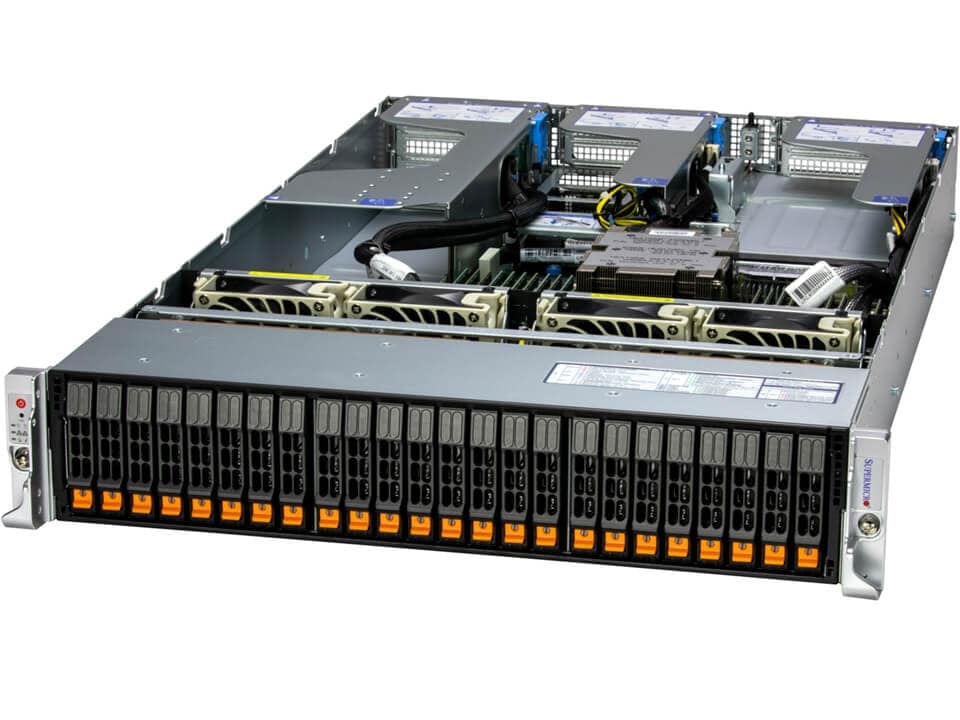 Supermicro 2U Optimized Hyper A+ SuperServer with 24 Hot-swap 2.5" Bays