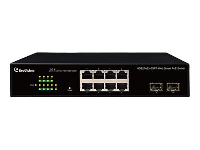 GeoVision 8-Port Gigabit 802.3at PoE Switch
