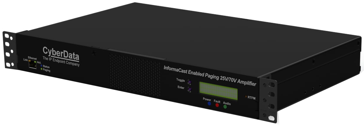 CyberData InformaCast 25V/70V Enabled Paging Amplifier