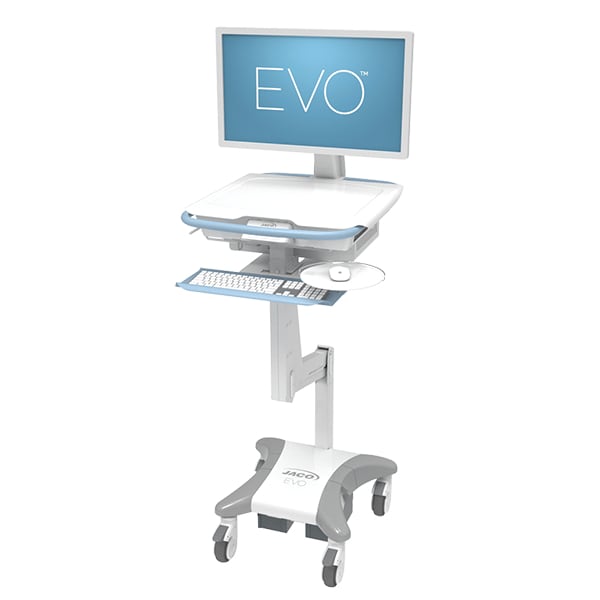 Jaco Full Size Retracting and Pivoting Keyboard Tray for EVO Mobile Cart