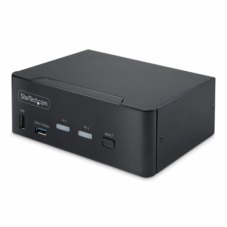 Thumbnail 2 of 8 for StarTech.com 2-Port Dual-Monitor DisplayPort 1.4 KVM Switch, 8K 60Hz / 4K 144Hz, 2x USB 10Gbps Ports, TAA Compliant