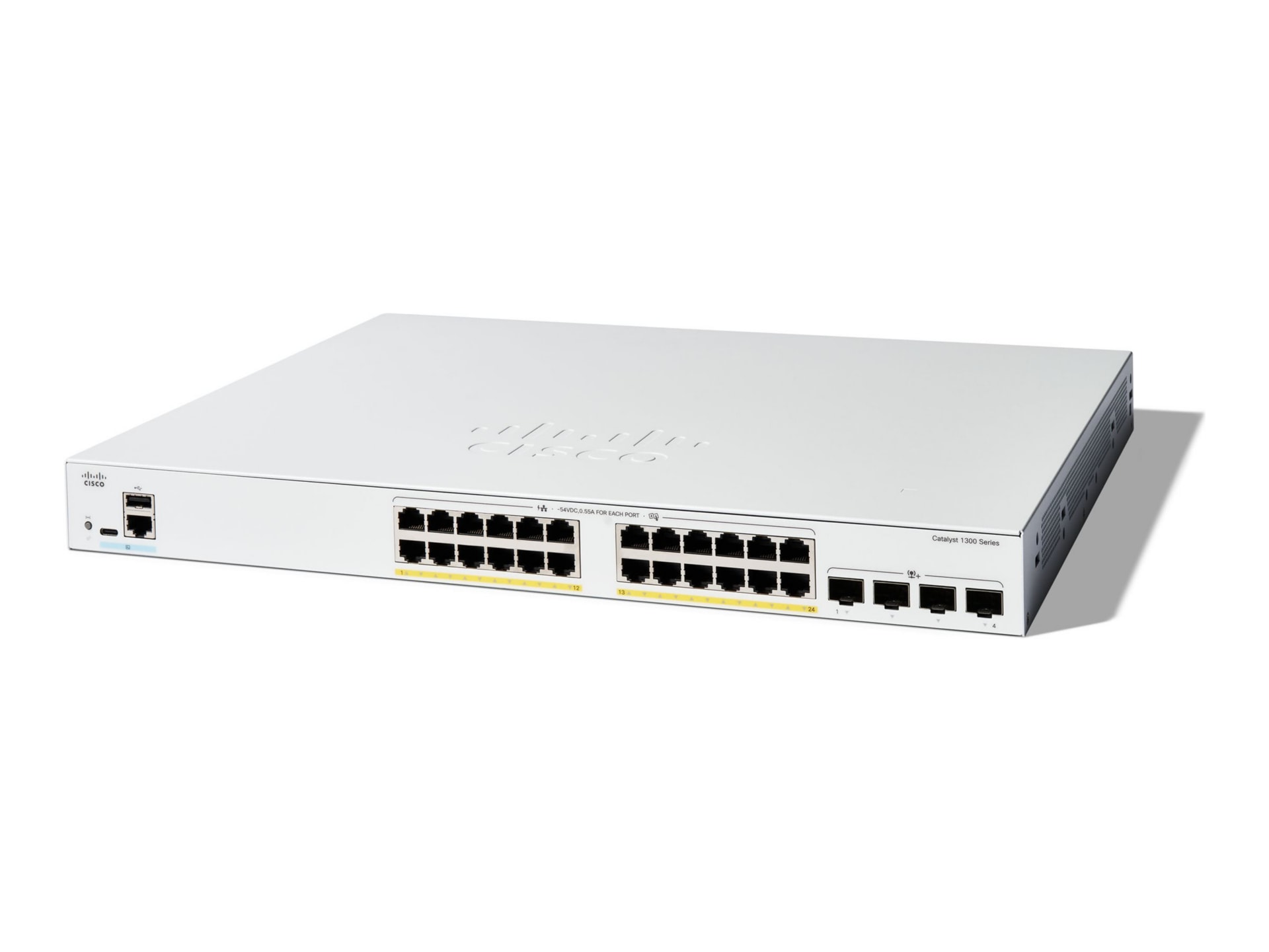 Cisco Catalyst 1300-24FP-4X - switch - 24 ports - managed - rack-mountable