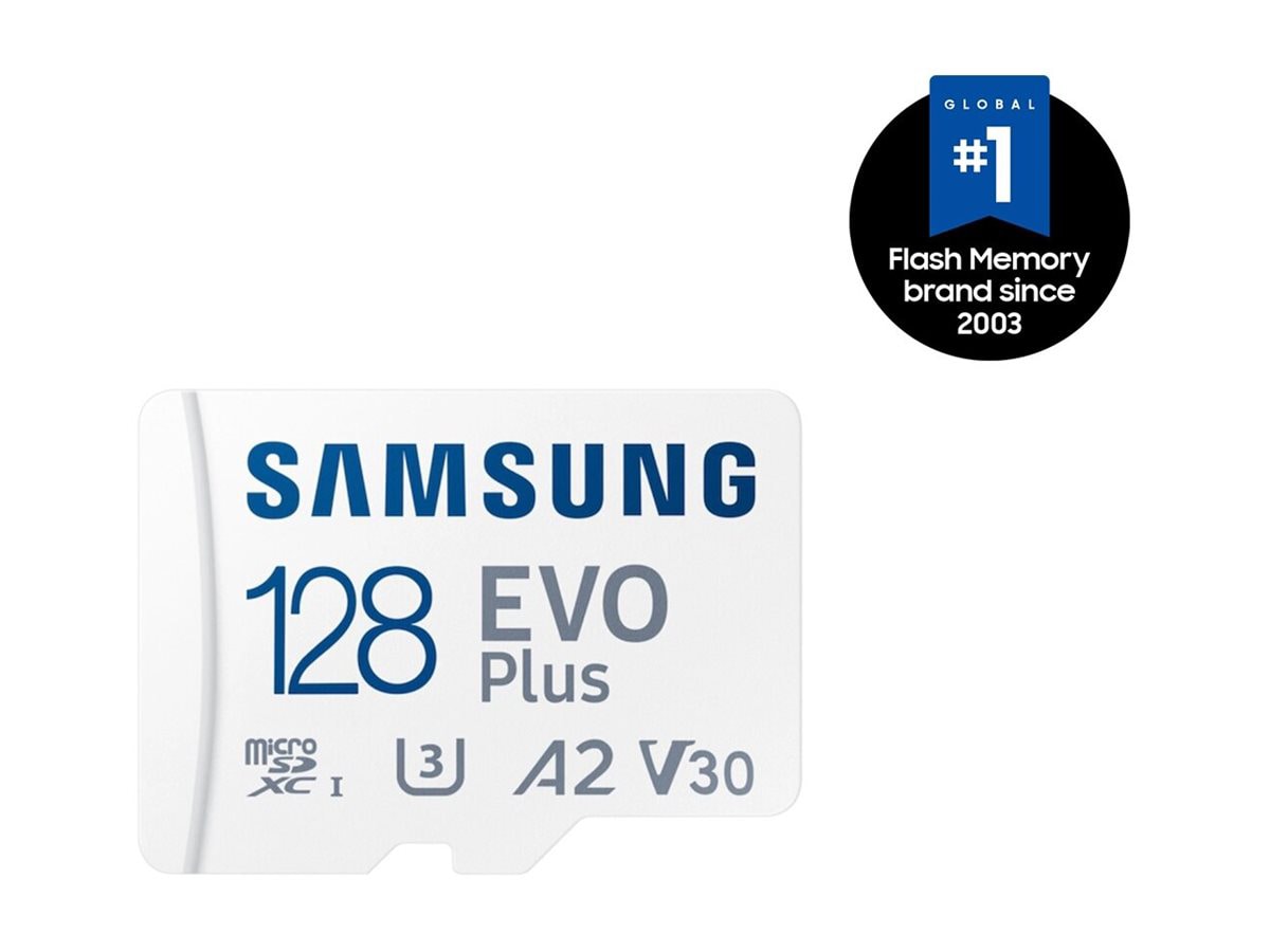 Samsung EVO Plus MB-MC128SA - flash memory card - 128 GB - microSDXC UHS-I