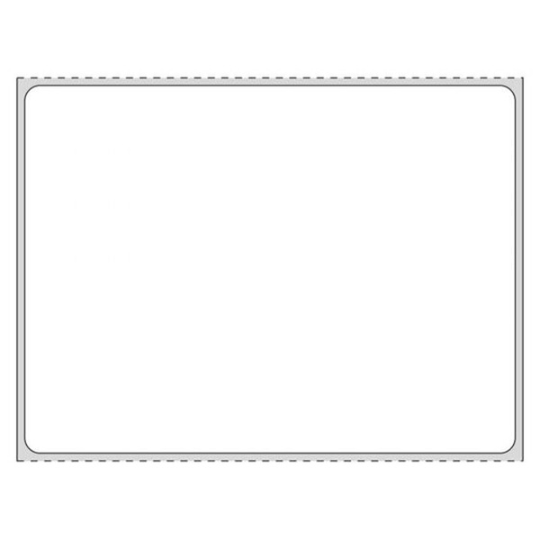 Code PDC 4"x3" 3" Core Alcohol Resistant Direct Thermal Paper Permanent Label - White - 1500 per Roll