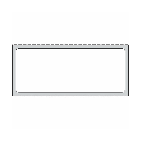 Code PDC 2.5"x1" 3" Core Thermal Transfer Paper Permanent Label - White - 5000/Roll