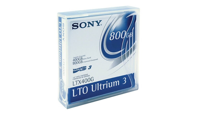 Sony LTX-400G - LTO Ultrium 3 x 1 - 400 GB - storage media