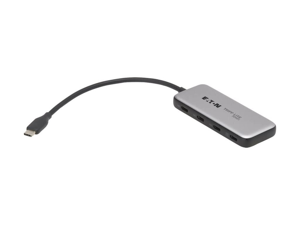 Thumbnail 2 of 9 for Eaton Tripp Lite series 4-Port USB-C Hub, USB 3.2 Gen 2 (10 Gbps), 4x USB-C Ports, 100W PD Charging, Thunderbolt 3