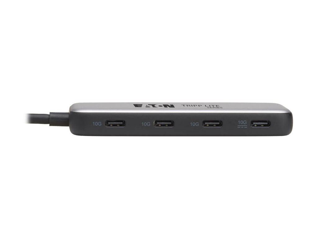 Thumbnail 4 of 9 for Eaton Tripp Lite series 4-Port USB-C Hub, USB 3.2 Gen 2 (10 Gbps), 4x USB-C Ports, 100W PD Charging, Thunderbolt 3