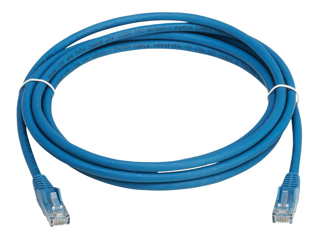 Eaton Tripp Lite Series Cat6 Gigabit Snagless Molded UTP Ethernet Cable (RJ45 M/M), PoE, LSZH, Blue, 4 m (13.1 ft.) -