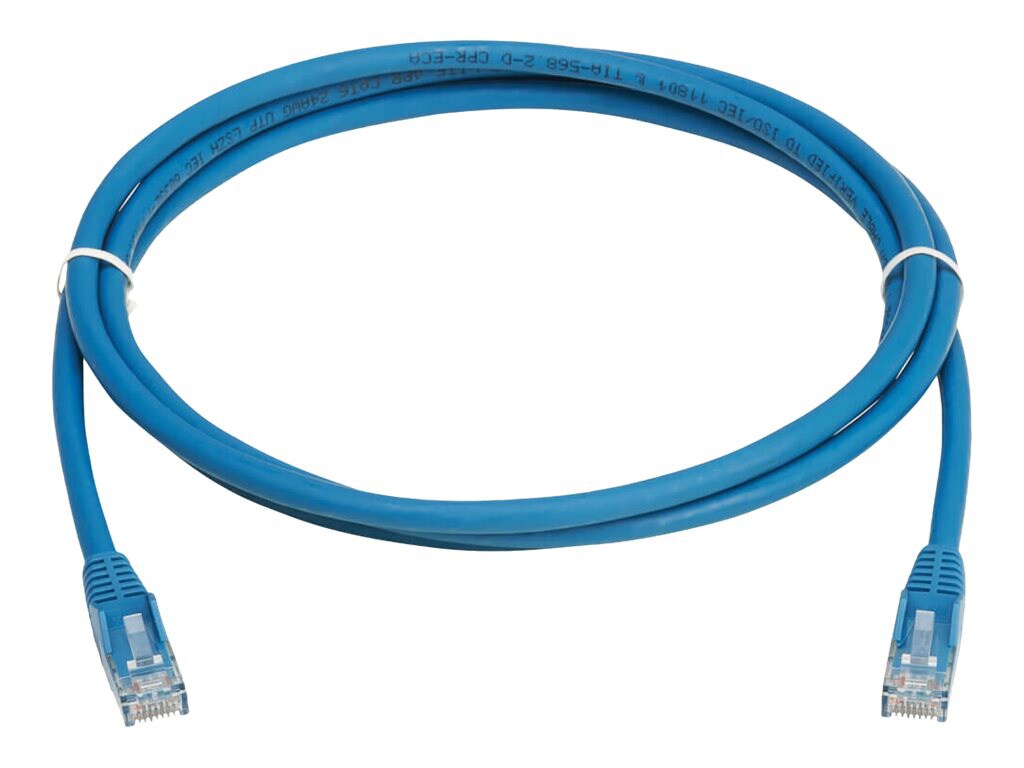 Eaton Tripp Lite Series Cat6 Gigabit Snagless Molded UTP Ethernet Cable (RJ45 M/M), PoE, LSZH, Blue, 2.5 m (8.2 ft.) -