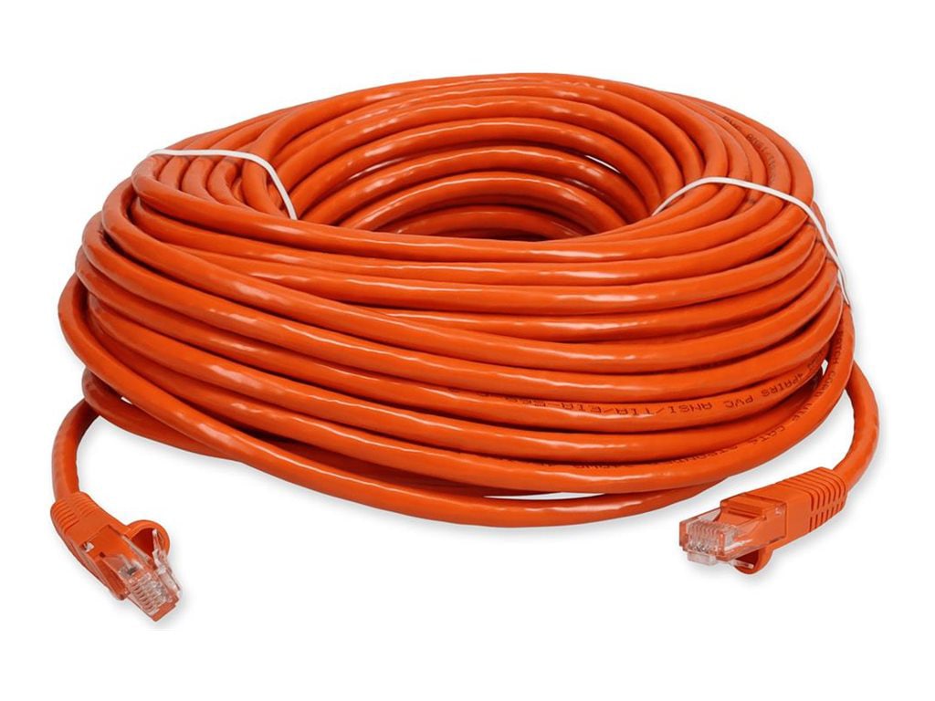 Proline 75ft Orange CAT 6 PVC Ethernet Cable Snagless Bubble Boot RJ-45 M/M