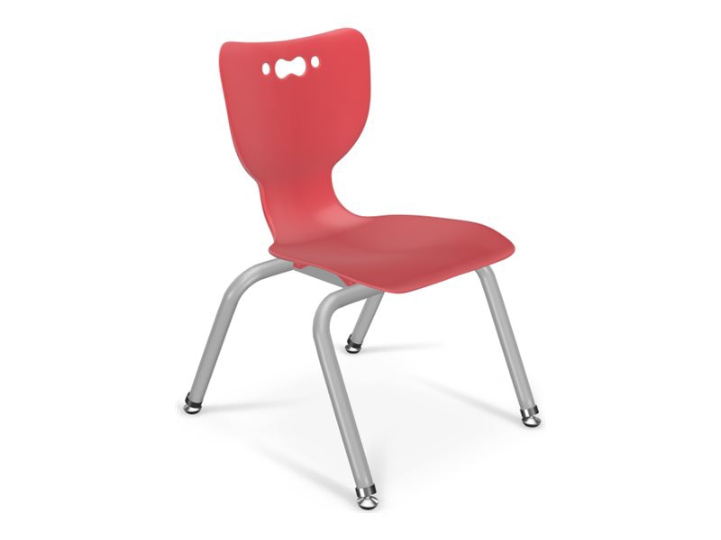 MooreCo 12" Hierarchy 4-leg Chair - Red