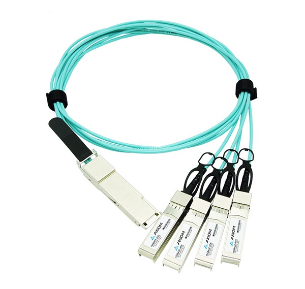 Axiom 30m 400GBase QSFP-DD to 4 QSFP56 Active Optical Breakout Cable