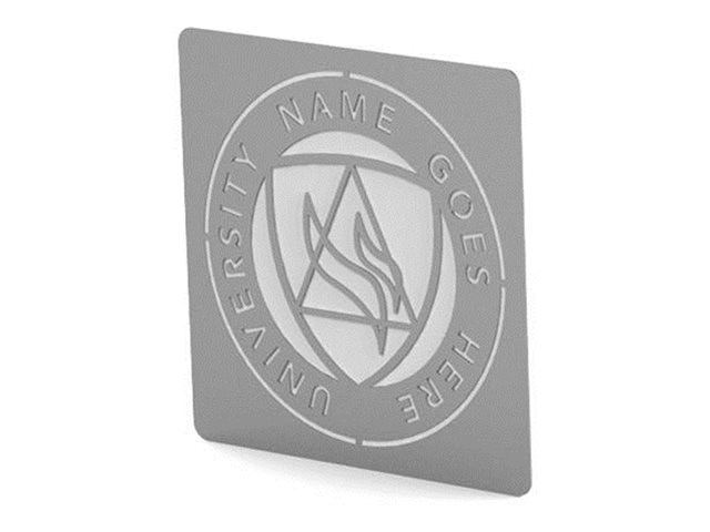 Spectrum - logo panel - black, white backer