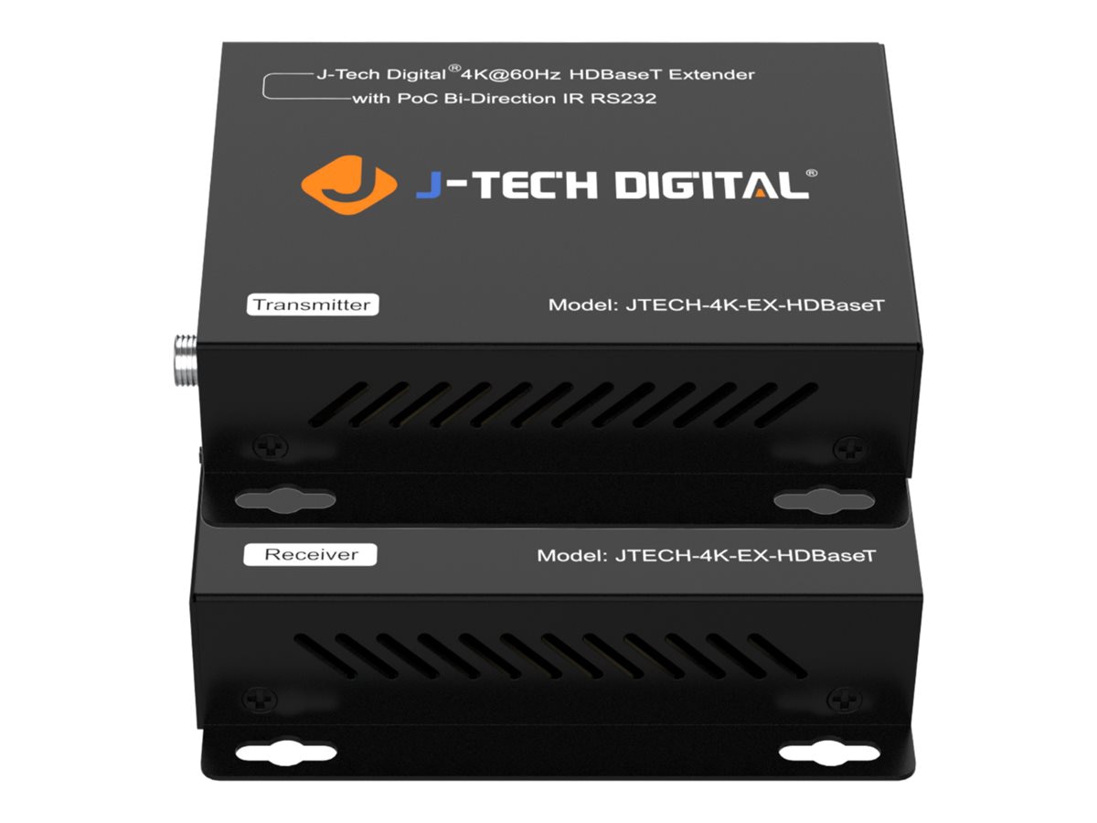 J-Tech Digital JTECH-4K-EX-HDBASET - transmitter and receiver - video/audio
