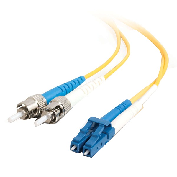 Legrand 2m LC to ST OS2 Duplex Single-Mode PVC Fiber Optic Cable - Yellow