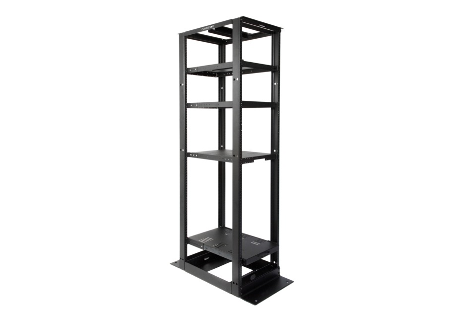 CommScope 19" 4-Post Equipment Rack - Black