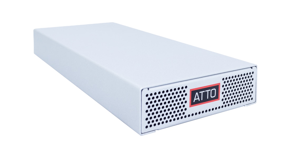 ATTO XstreamCORE 8100-TN0 Dual-Port 10GB Ethernet to Single-Port 12GB SAS Intelligent Bridge Adapter