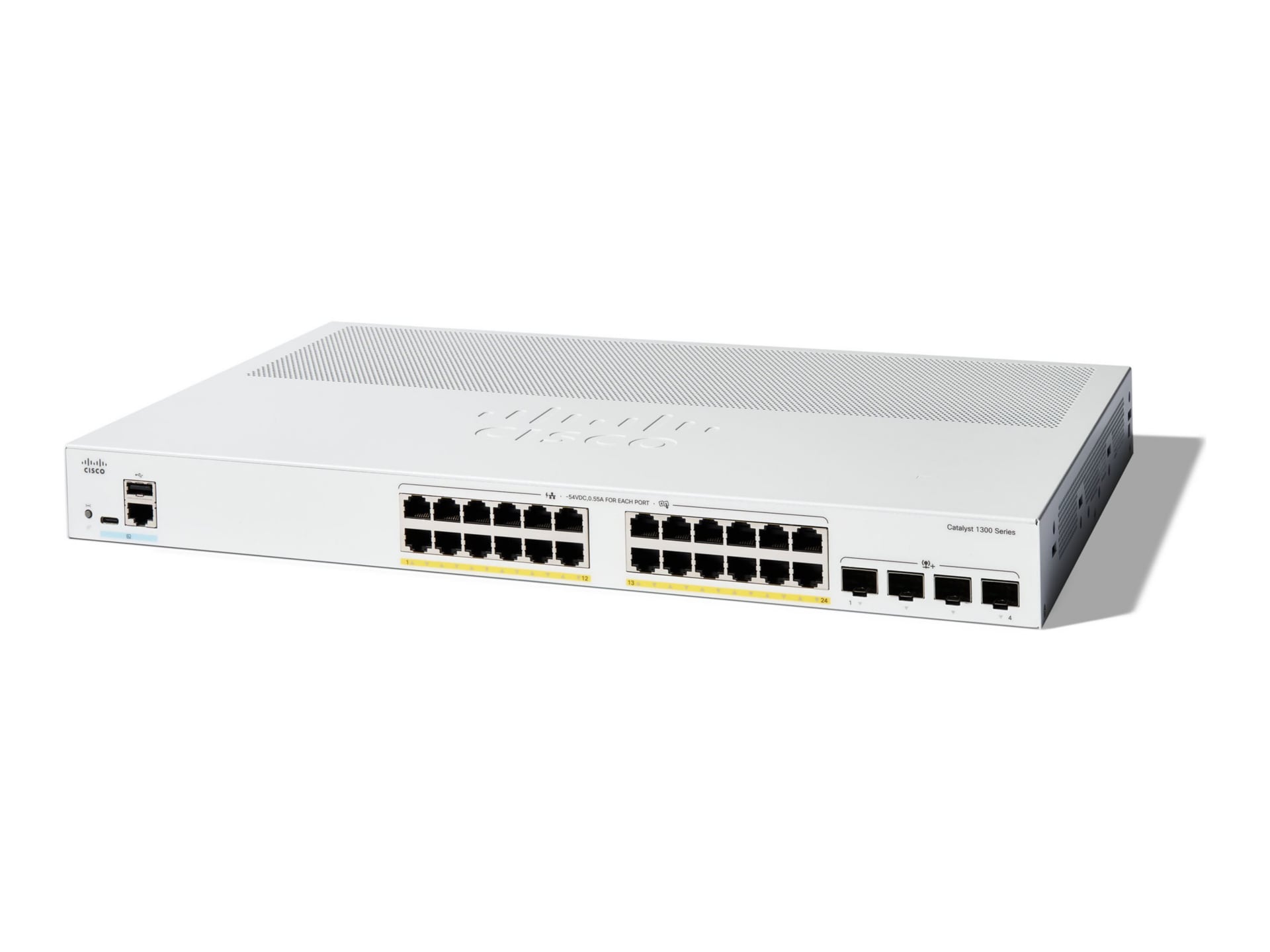 Cisco Catalyst 1300-24P-4X - switch - 24 ports - managed - rack-mountable