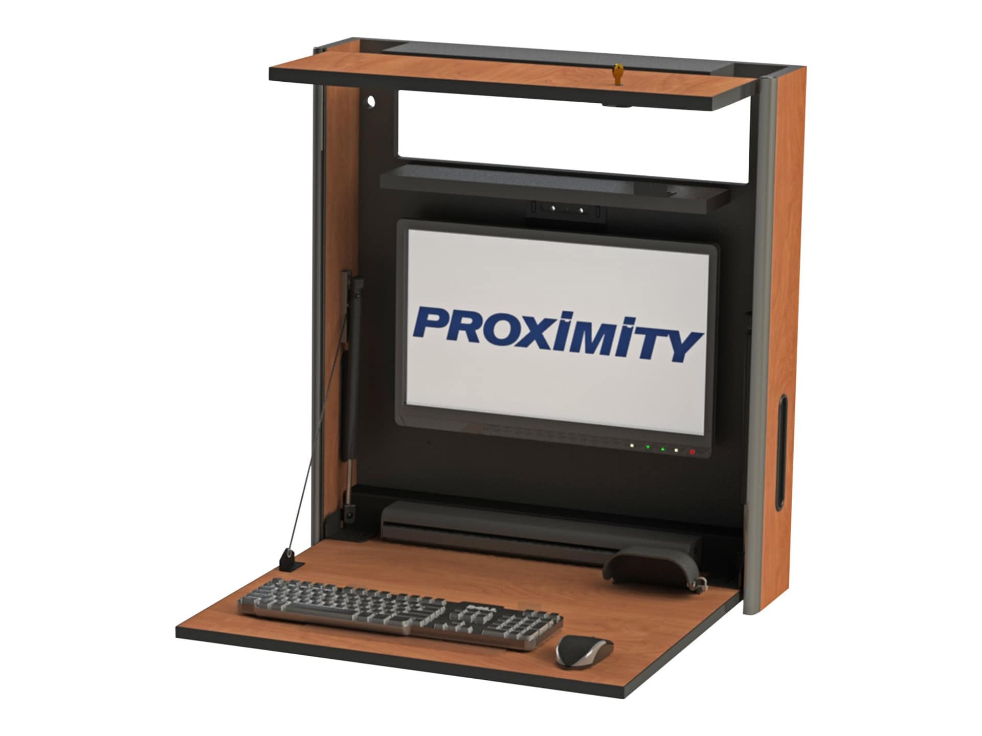 Proximity Embrace EX1-28-INT - wall-mounted workstation - russet alona