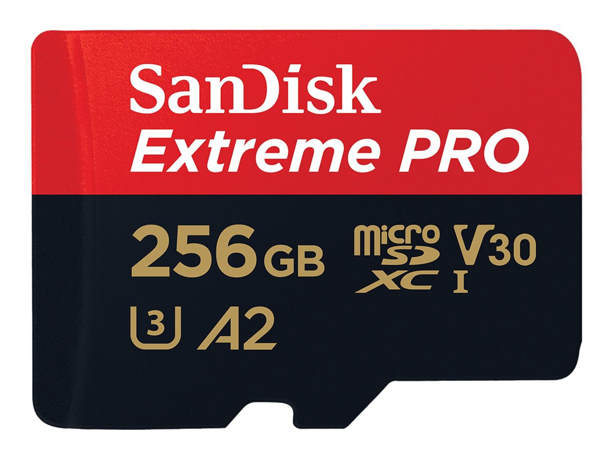 SanDisk Extreme Pro - flash memory card - 256 GB - microSDXC UHS-I