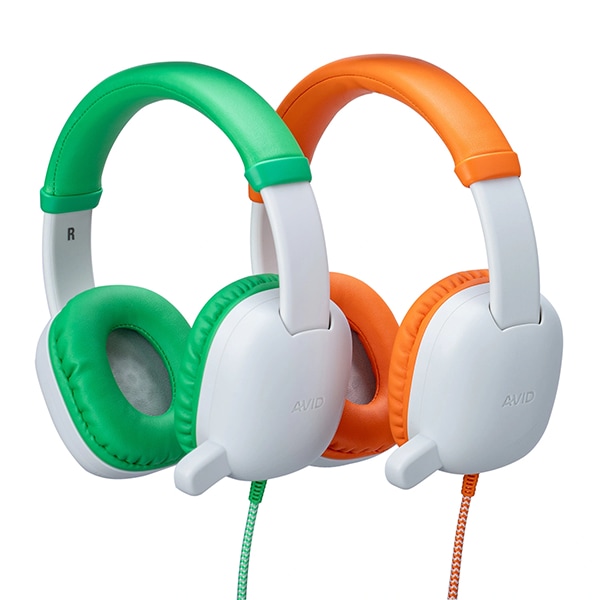 AVID 3.5mm WonderEars KidCom TRRS Headphones - Green