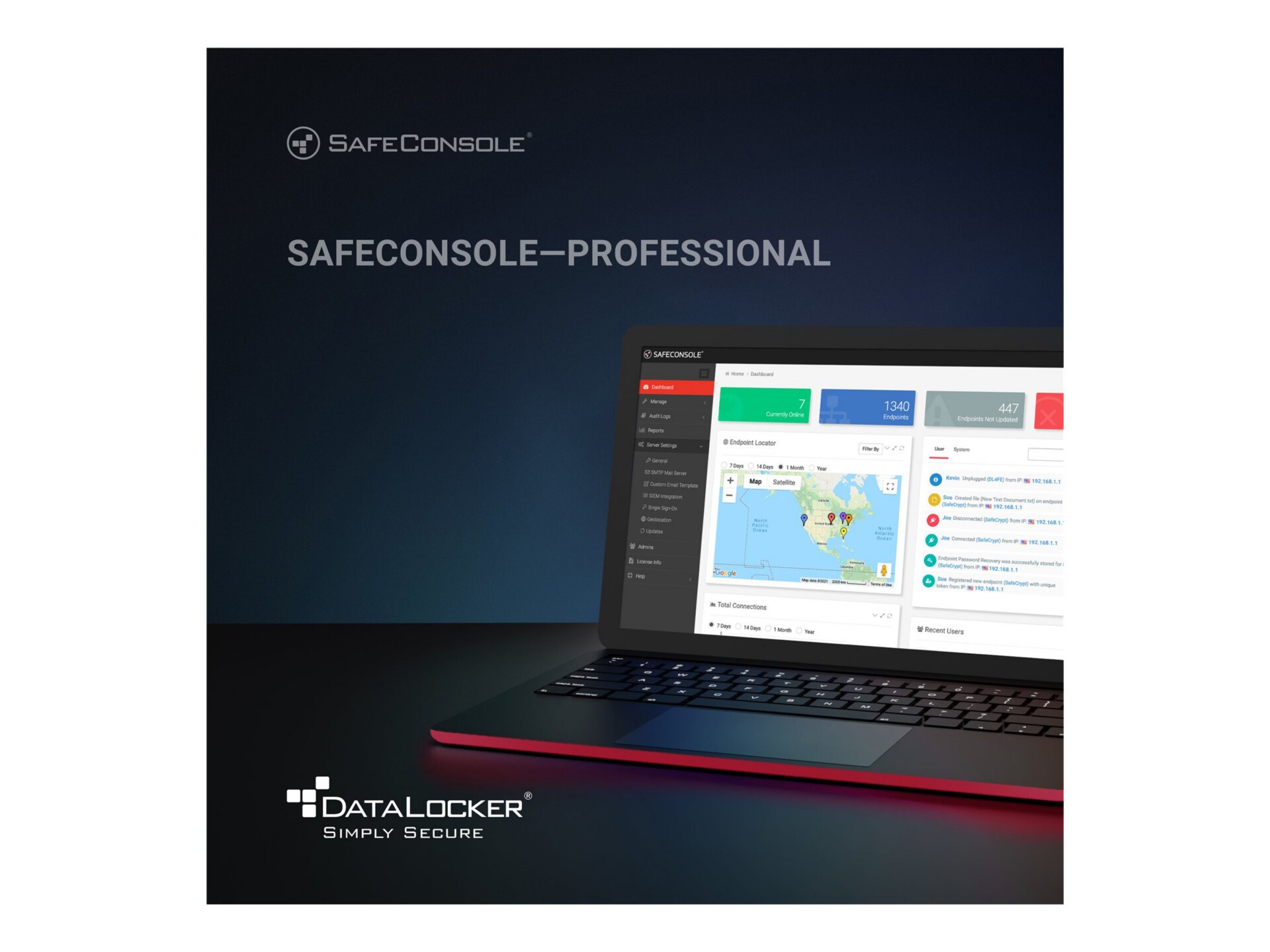 SafeConsole Professional Server - renouvellement de la licence d'abonnement (1 an) - 1 licence