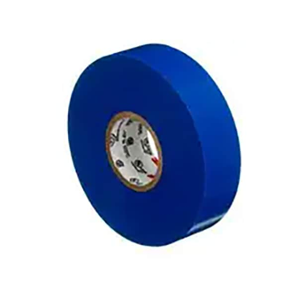 3M Scotch 3/4"x66' Vinyl Color Coding Electrical Tape - Blue - 100 Rolls/Ca