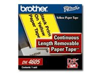 Brother DK4605 2-3/7" Continuous Removable Paper Tape Labels