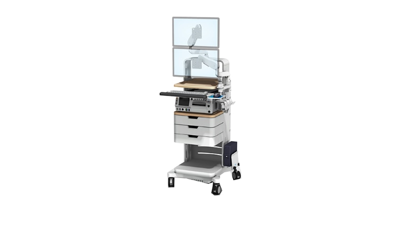 GCX 250 MC Series Fetal Monitor Cart with Pull-Out Keyboard GCX 250 MC Series Fetal Monitor Cart with Pull-Out Keyboard