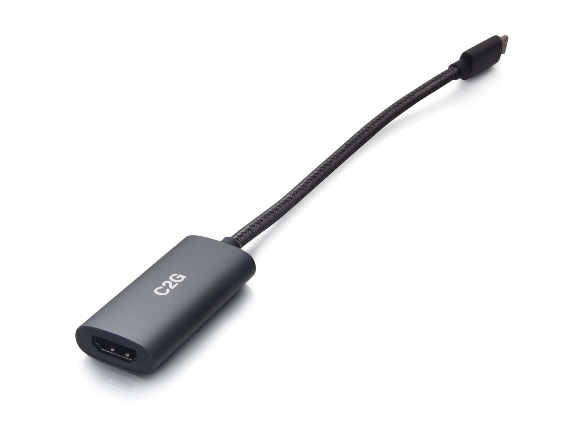 C2G USB C to HDMI Adapter - AV Adapter - 8K 60Hz - Black - M/F - adapter -
