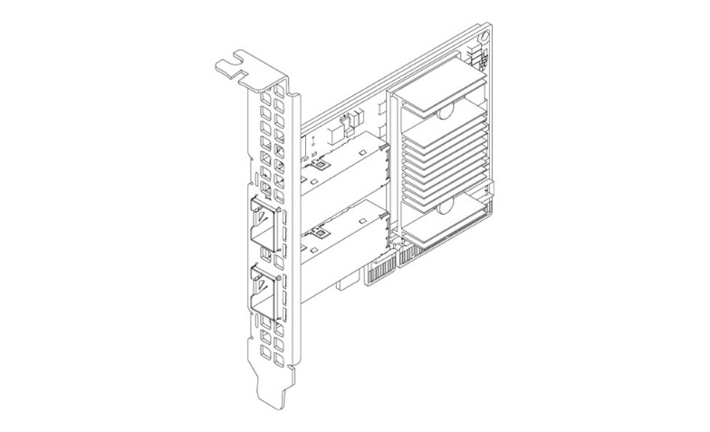 IBM 00E2715/19 LANカード 10G SFP 1G RJ45 IBM 00E2715 4-Port PCIe2 (10Gb 1Gbe) Copper SFP w/ Full