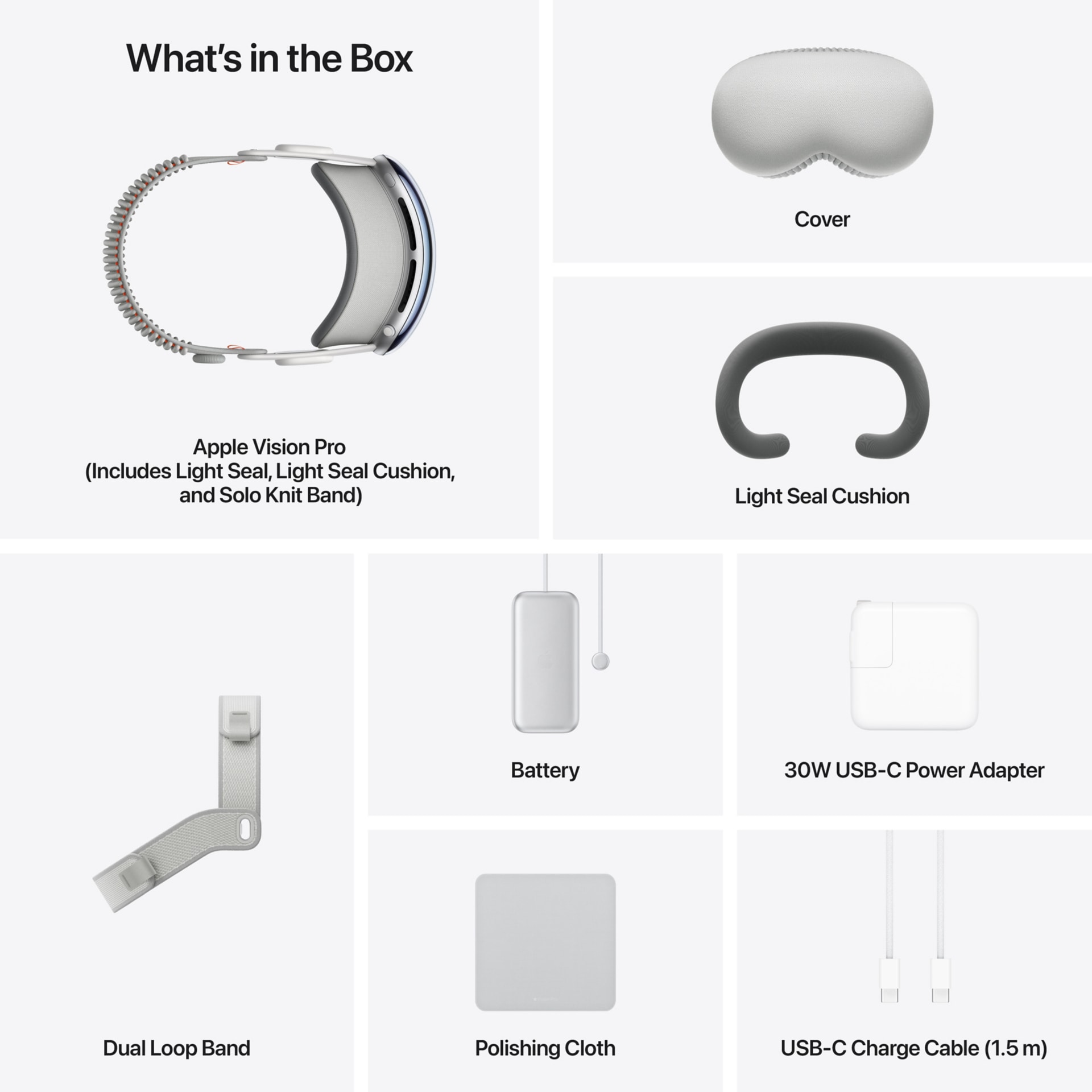 Thumbnail 7 of 7 for Apple Vision Pro - 1 TB Storage - Headband: L - Light Seal: 11N - VR Headset