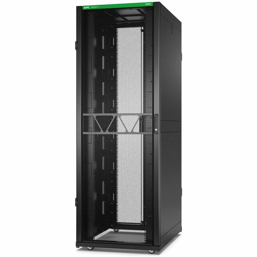 APC by Schneider Electric NetShelter SX Server Rack Gen 2, 45U, 2124H x 750W x 1070D mm, with Sides, Black