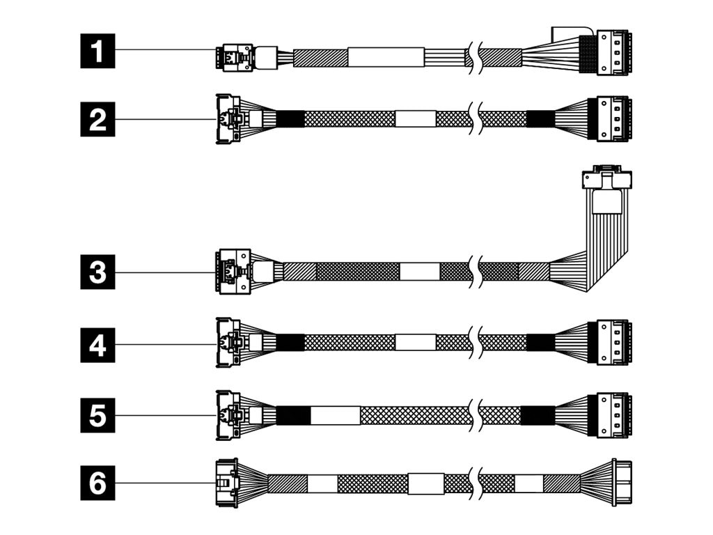 LVO TS SR650 V3 X4 M.2 SATA CBL KIT