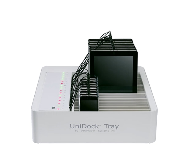 Datamation UniDock Tray 16-Capacity Docking Station for Tablets and Mobile