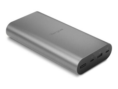 Targus 100W USB-C Portable Power Bank - banque d'alimentation/adaptateur secteur - 100 Watt - 25000 mAh