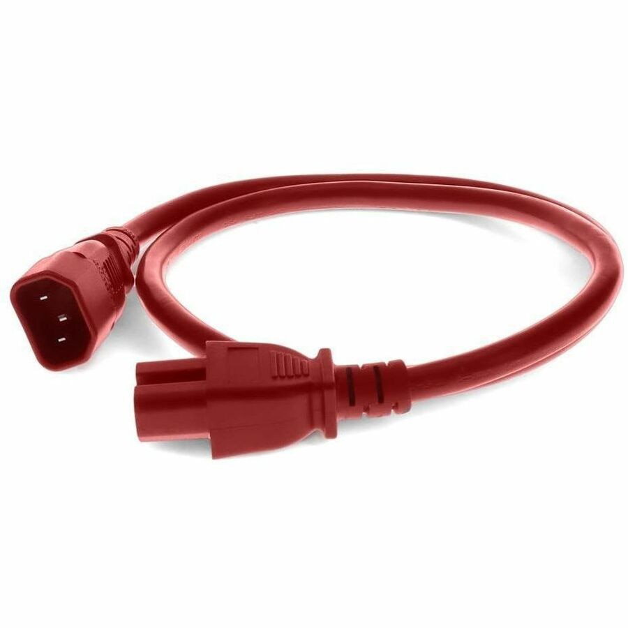 Proline 10ft C14 Male to C15 Female 14AWG 100-250V at 15A Red Power Cable