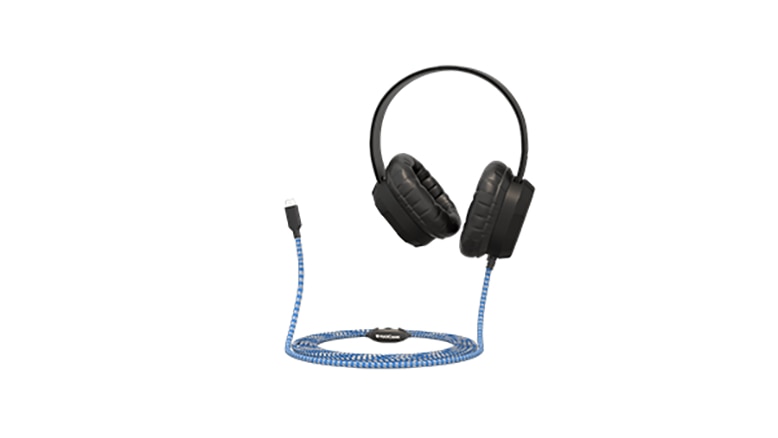 MAXCases Extreme Headset with Braided Cable - Black