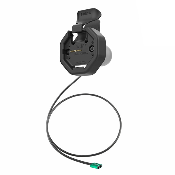 RAM Mounts GDS Uni-Conn Powered Snap-In Vehicle Docking Station with USB-C Connector