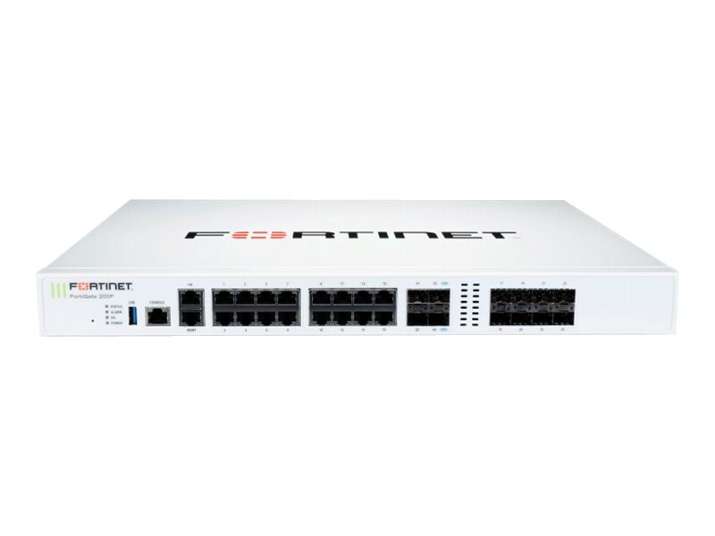 Fortinet FortiGate 200F - security appliance - with 5 years FortiCare Premium Support + 5 years FortiGuard Enterprise