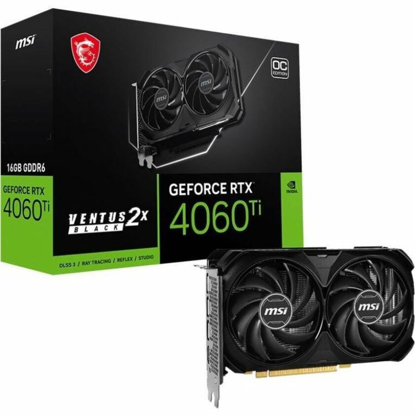 MSI NVIDIA GeForce RTX 4060 Ti Graphic Card - 16 GB GDDR6