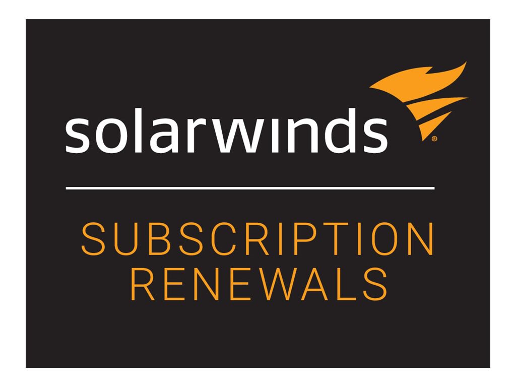 SolarWinds Network Configuration Manager DL50 - renouvellement de la licence d'abonnement (1 an) - Jusqu'à 50 nœuds