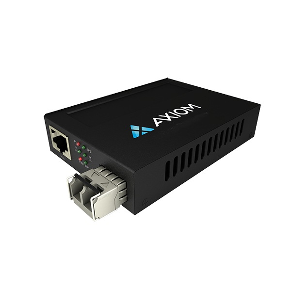 Axiom 100Mbs PoE RJ-45 to 100Base-FX Fiber Media Converter