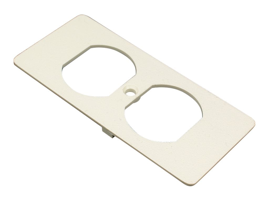 Wiremold 5507 Series 106 Type - receptacle faceplate - white